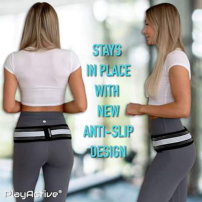 Sacroiliac SI Joint Hip Belt - Lower Back Support Brace for Men and Women - Pelvic Support Belt - Trochanter Belt - Sciatica Pelvis Lumbar Hip Pain Relief (Regular)